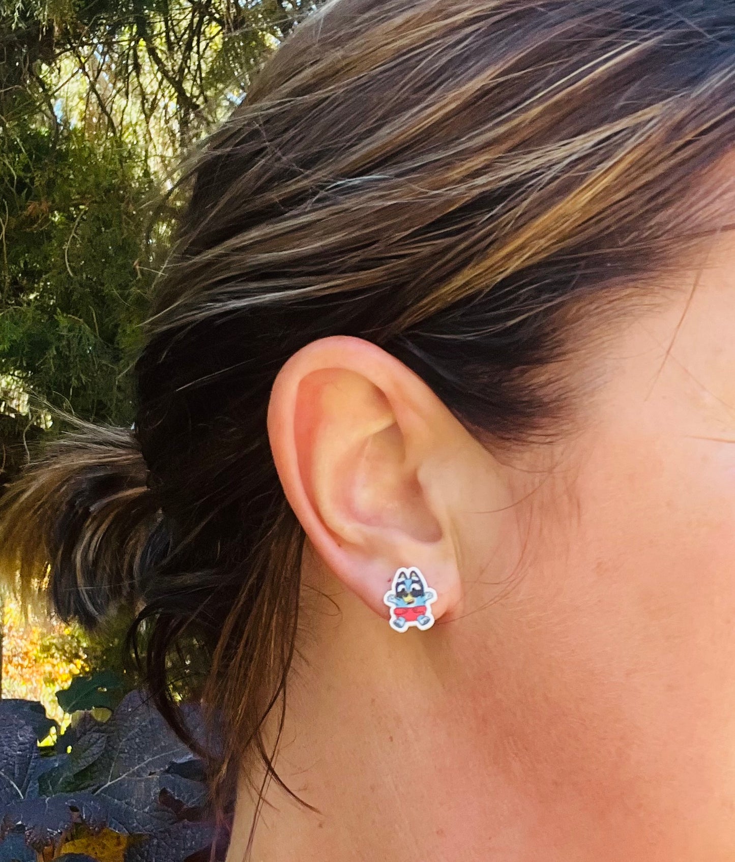 Baby Bluey Stud Earrings