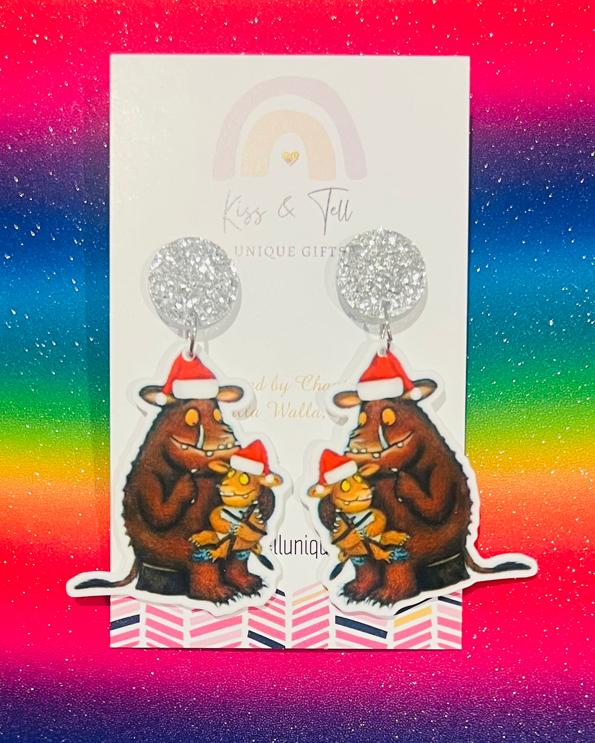 Christmas Gruffalo Dangle Earrings