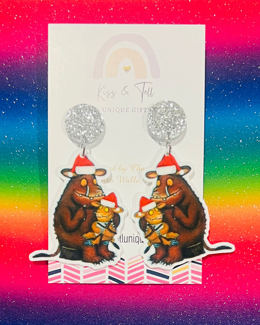 Christmas Gruffalo Dangle Earrings