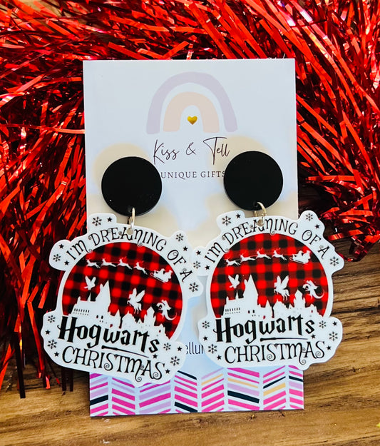 Hogwarts Christmas Earrings