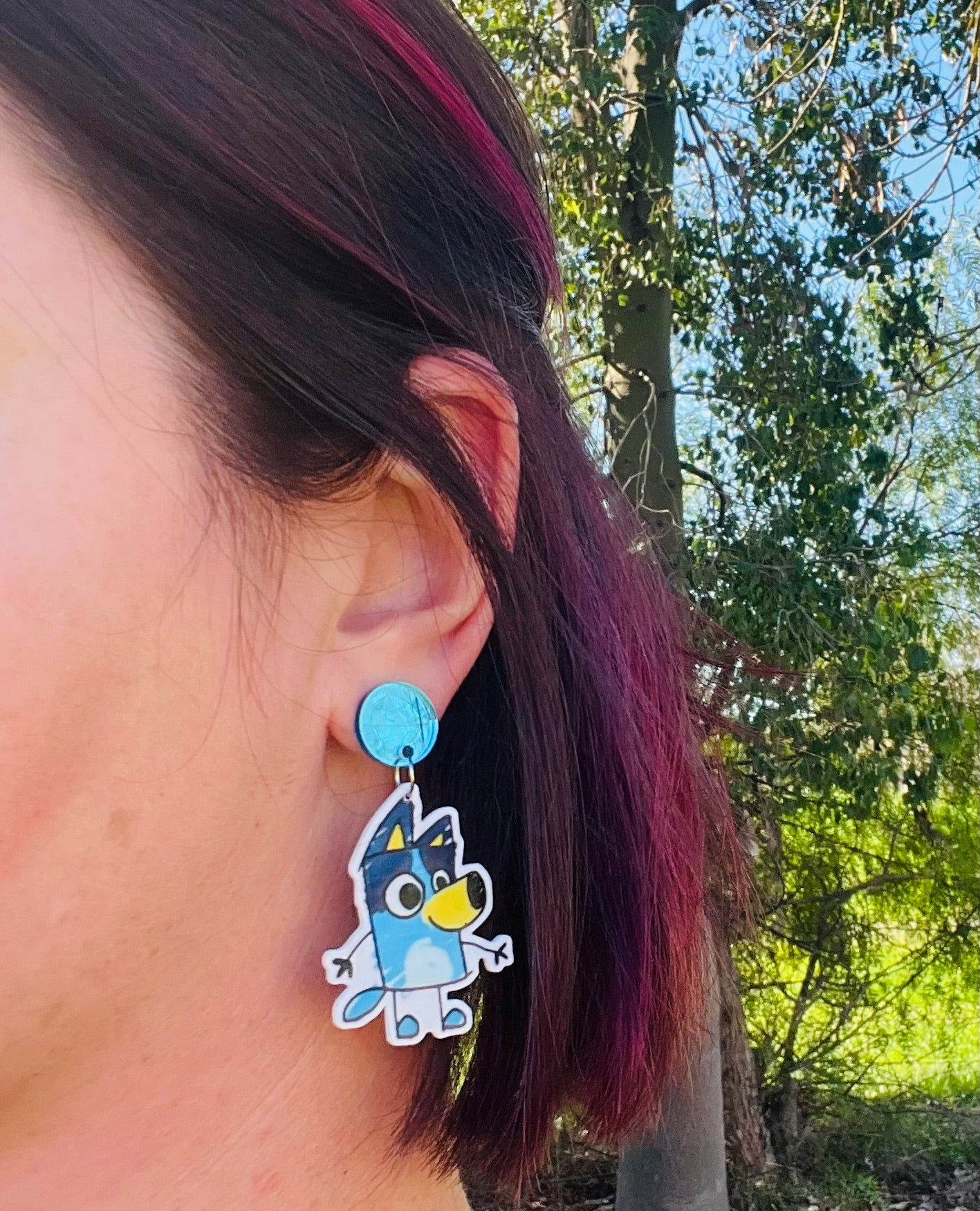 Bluey & Bingo Drawings Dangle Earrings