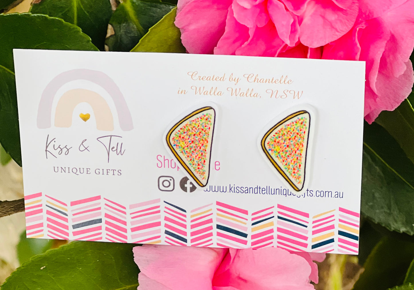Large Fairy Bread Stud Earrings