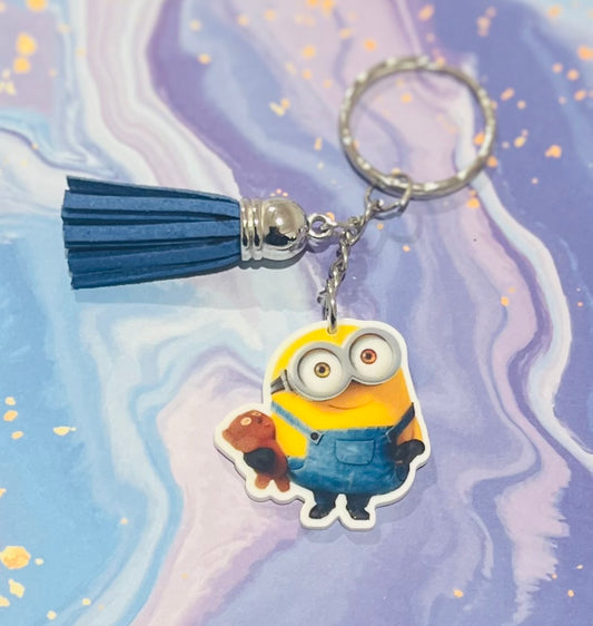 Bob Minion Keyring with Tassel