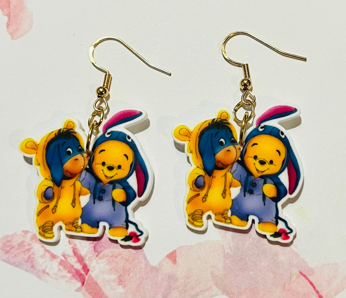 Halloween Winnie & Eeyore Earrings