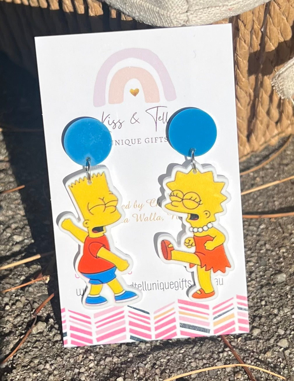 Bart & Lisa Dangle Earrings