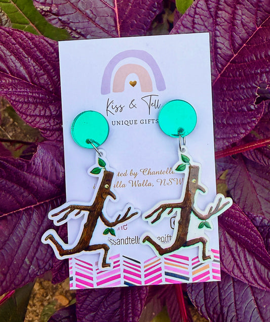 Stick Man Dangle Earrings