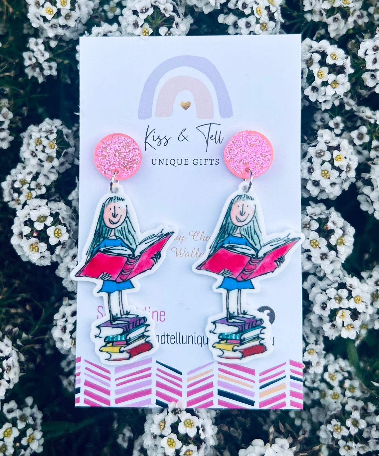 Matilda Book Dangle Earrings