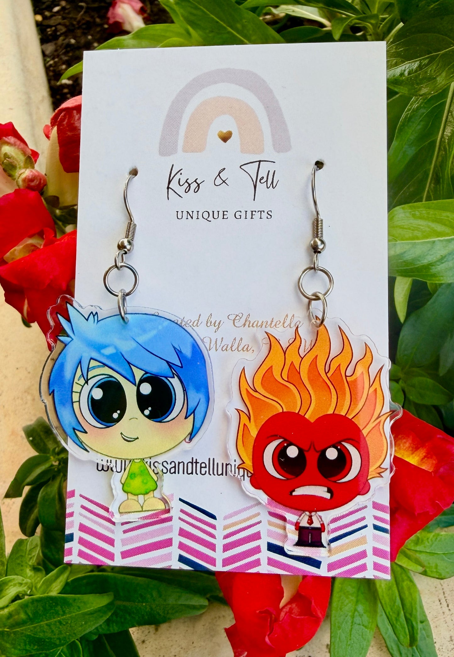 NEW (Double sided) Inside Out Dangle Earrings