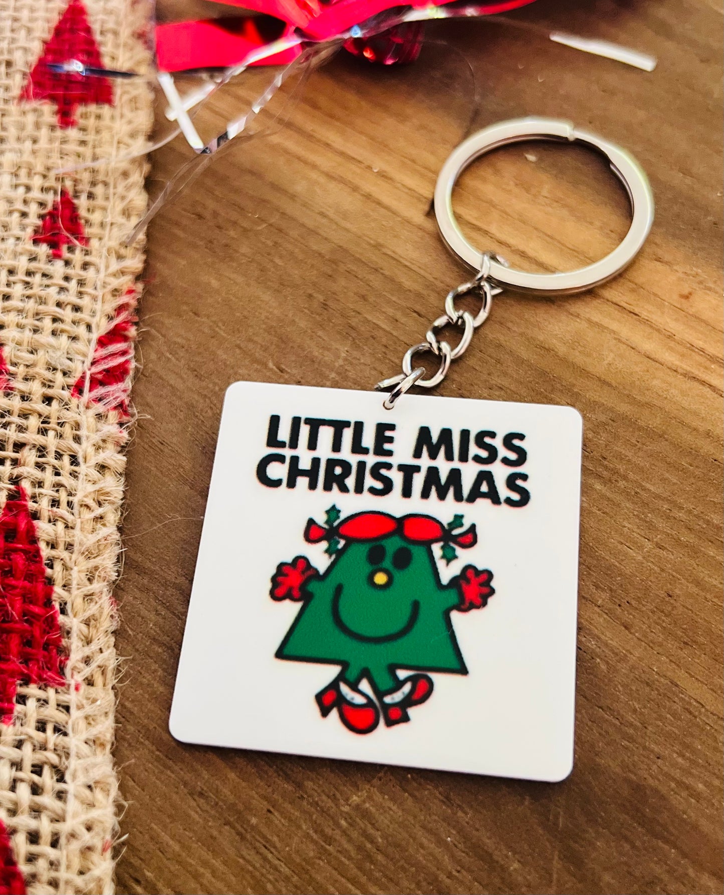 Little Miss Christmas Keyring