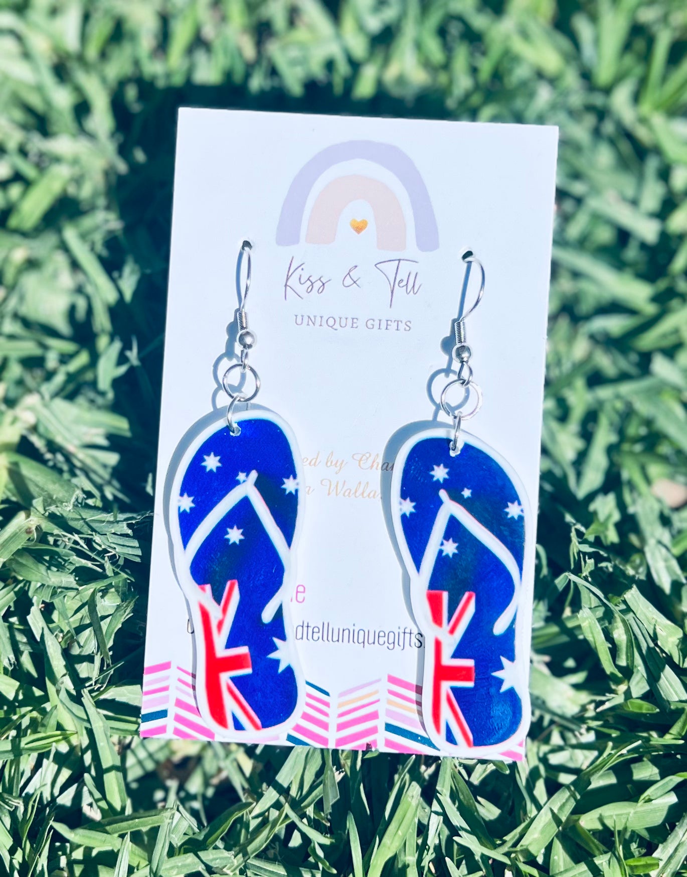 Australia Day Thongs Earrings