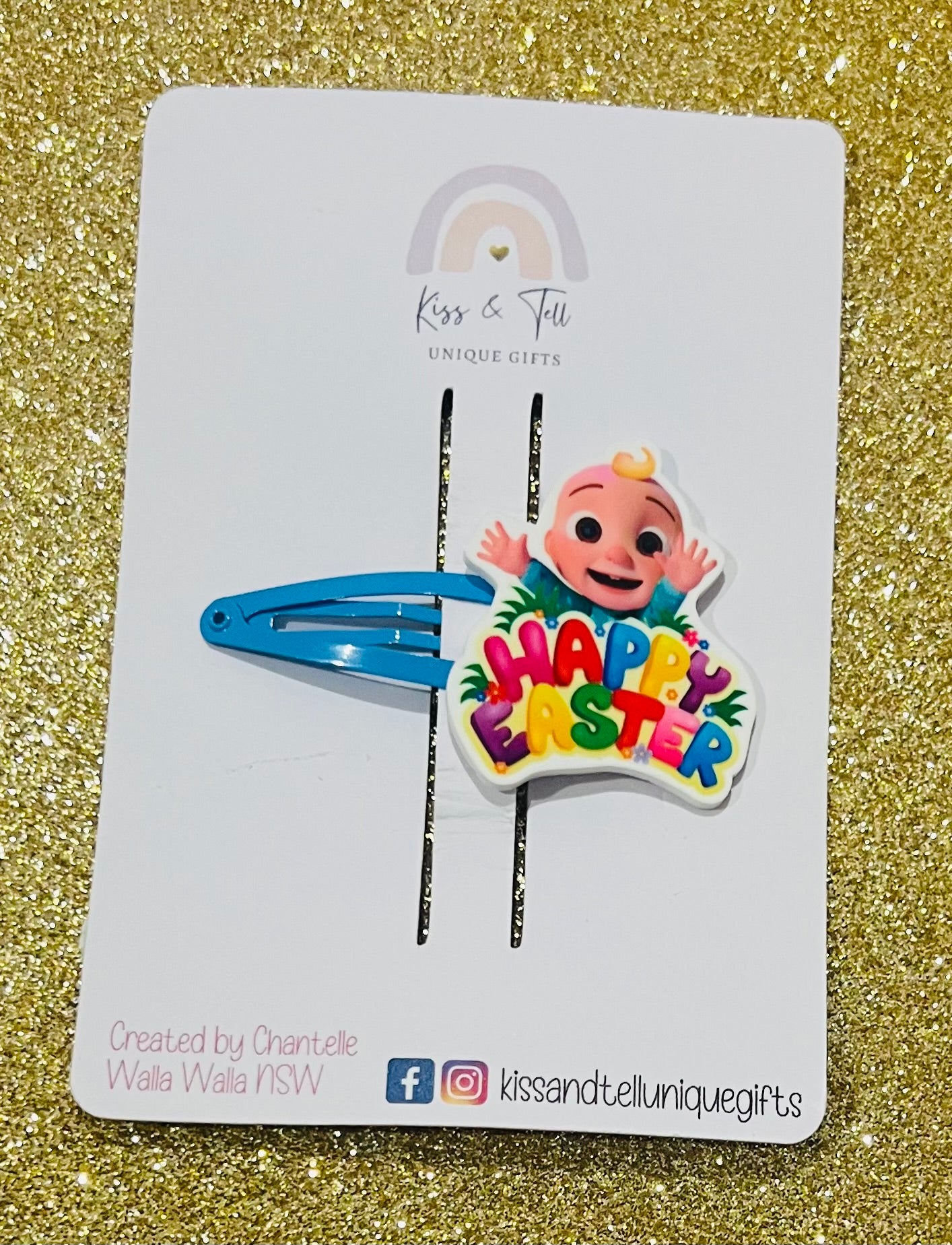 * SALE *  Cocomelon Easter Hair Clips