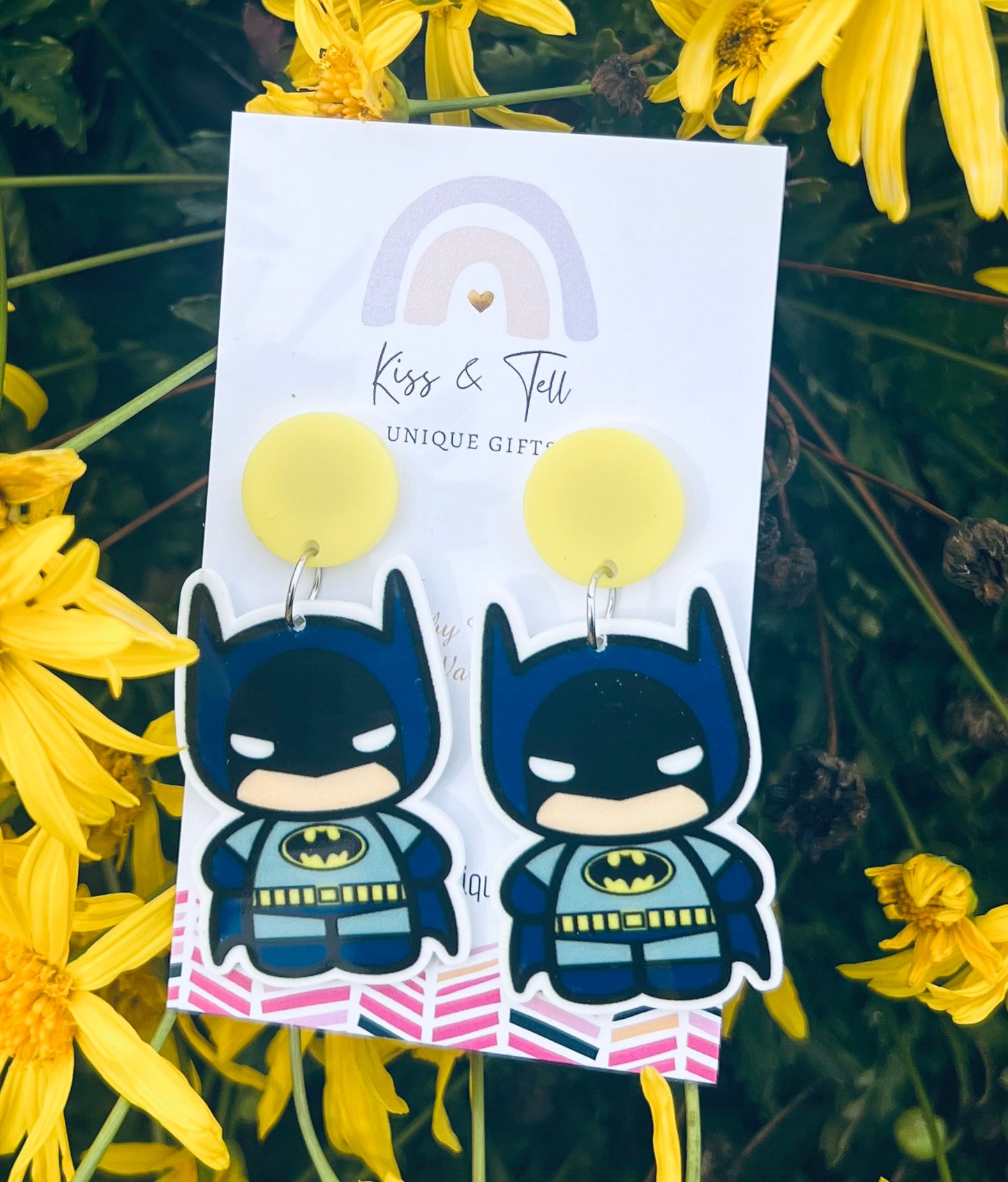 Batman Dangle Earrings