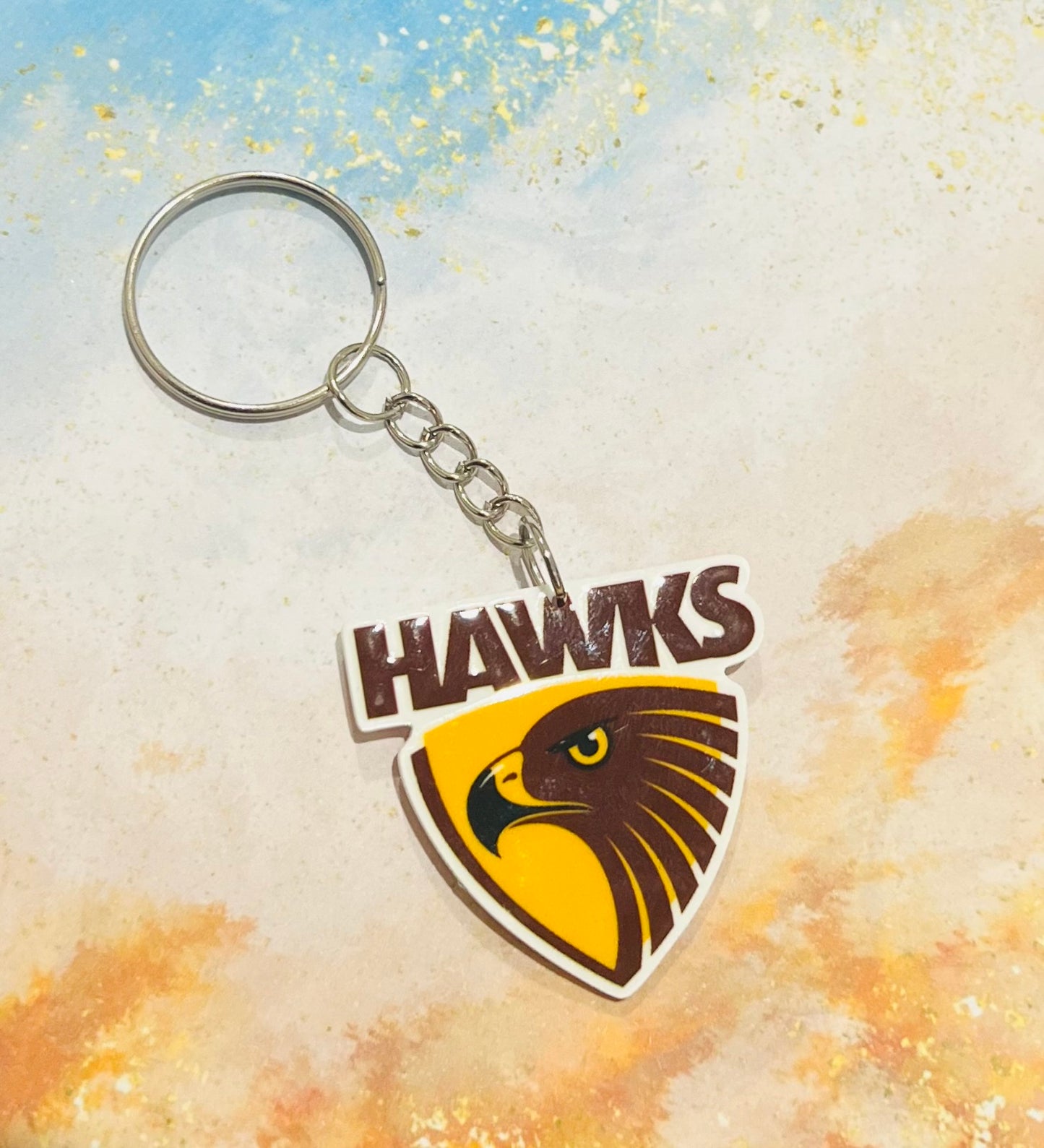 Hawks Team Keyring