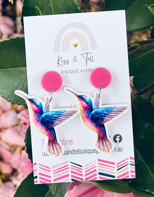 Hummingbird Dangle Earrings