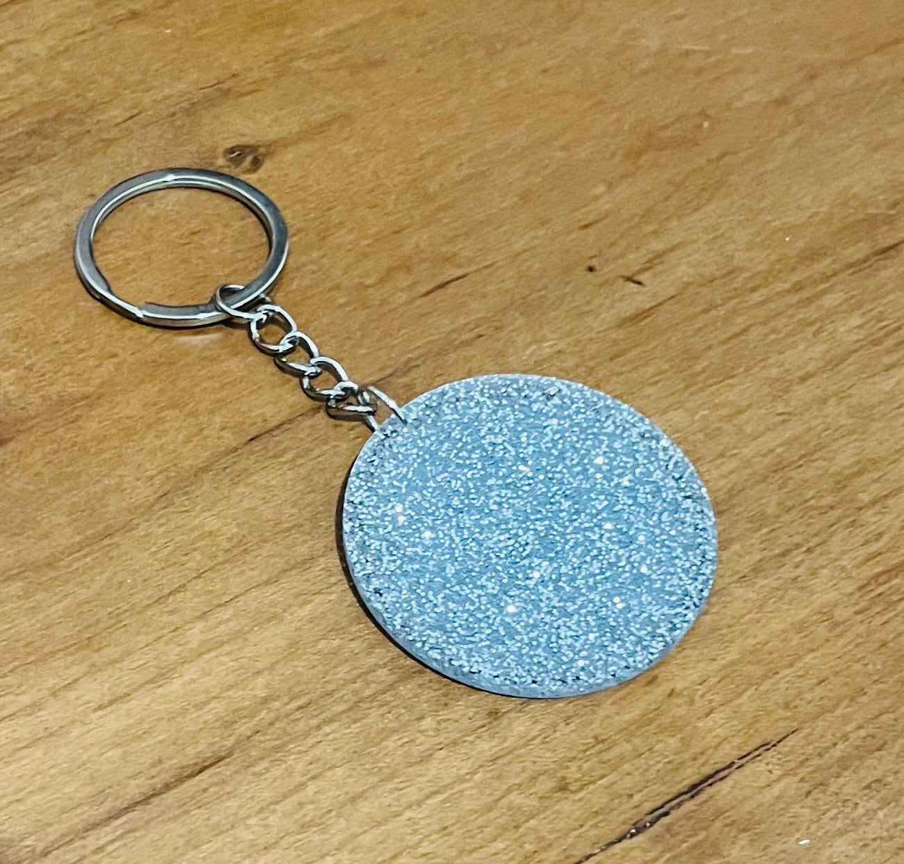 Taylor Swift Silver Glitter Keyring