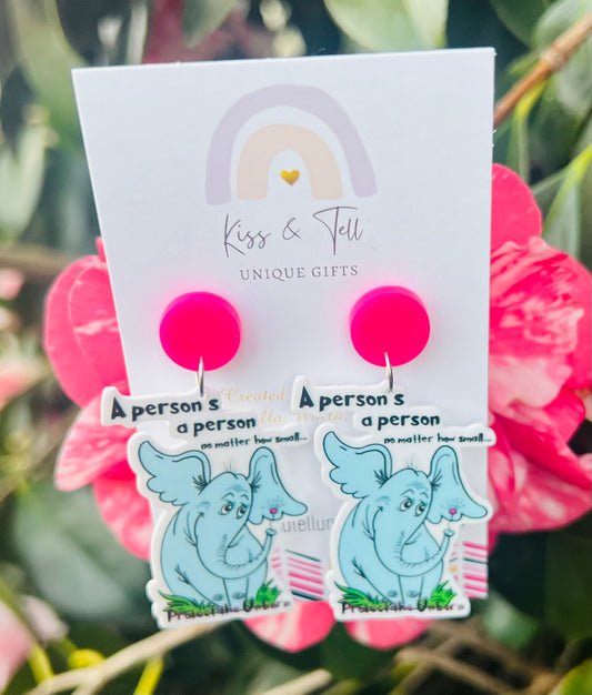 Horton Hears A Who Seuss Book Earrings