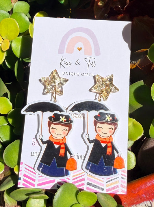 Mary Poppins Dangle Earrings