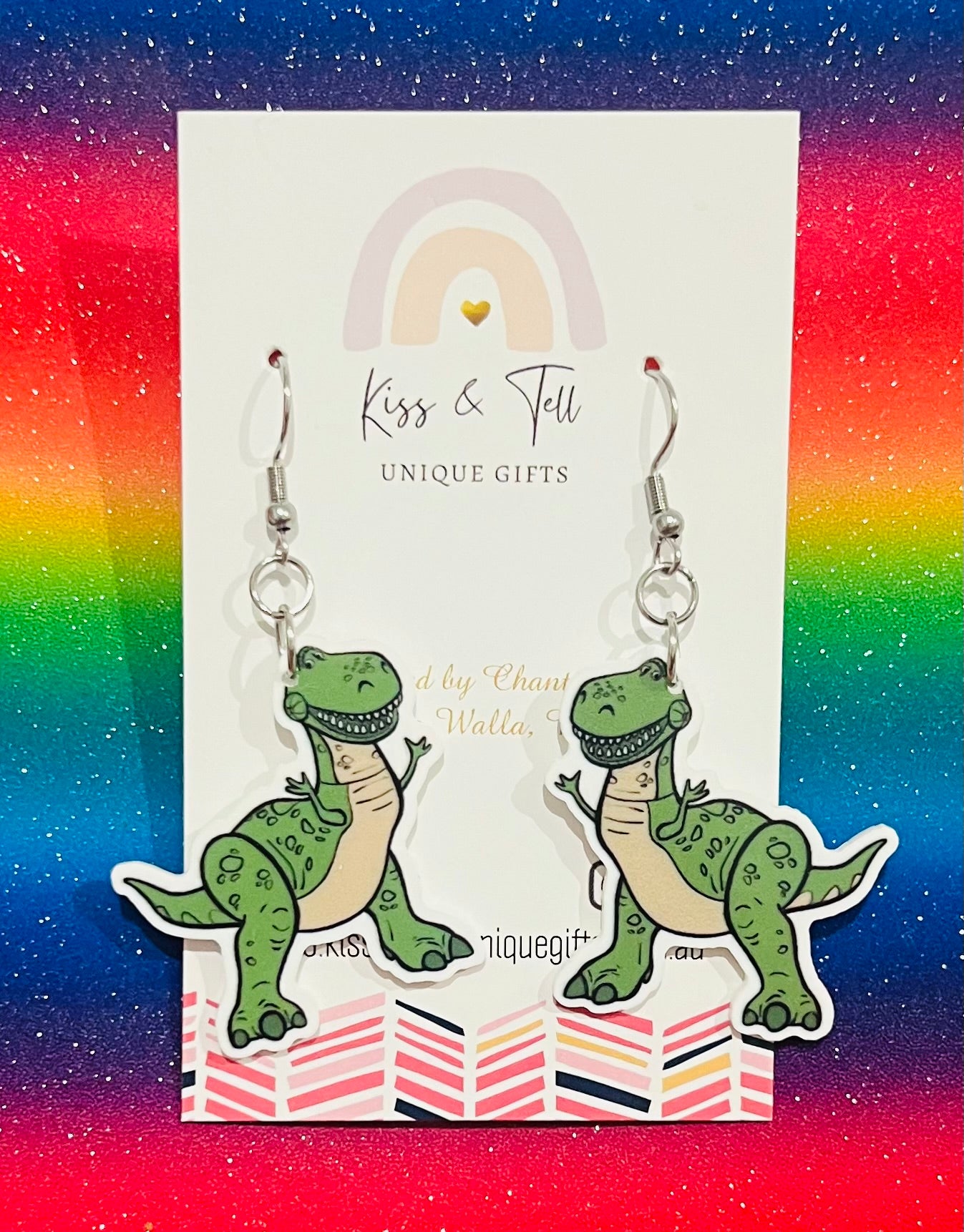 Rex Dinosaur Dangle Earrings