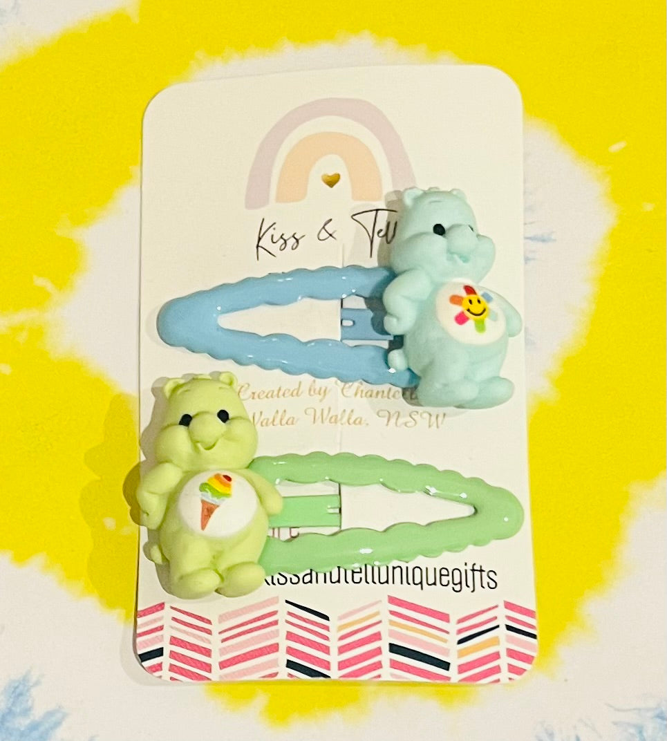 Care Bears Hair Clip Set