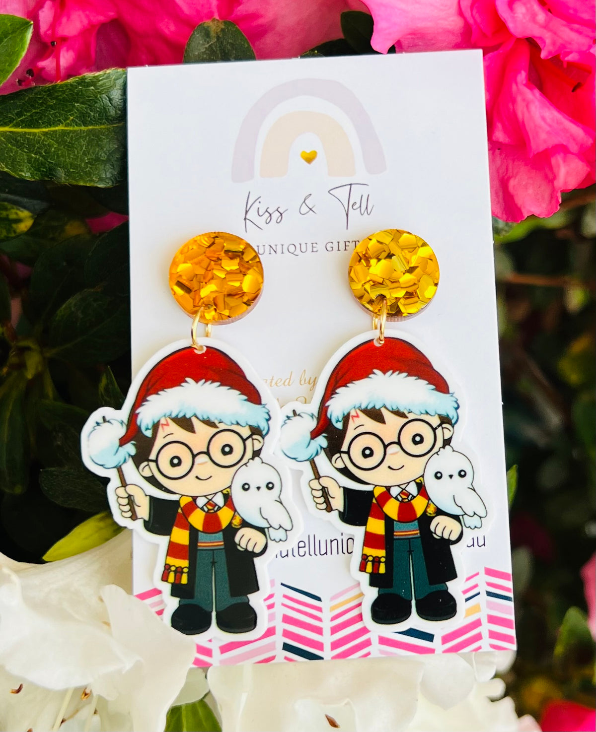 Christmas Harry Potter Dangle Earrings