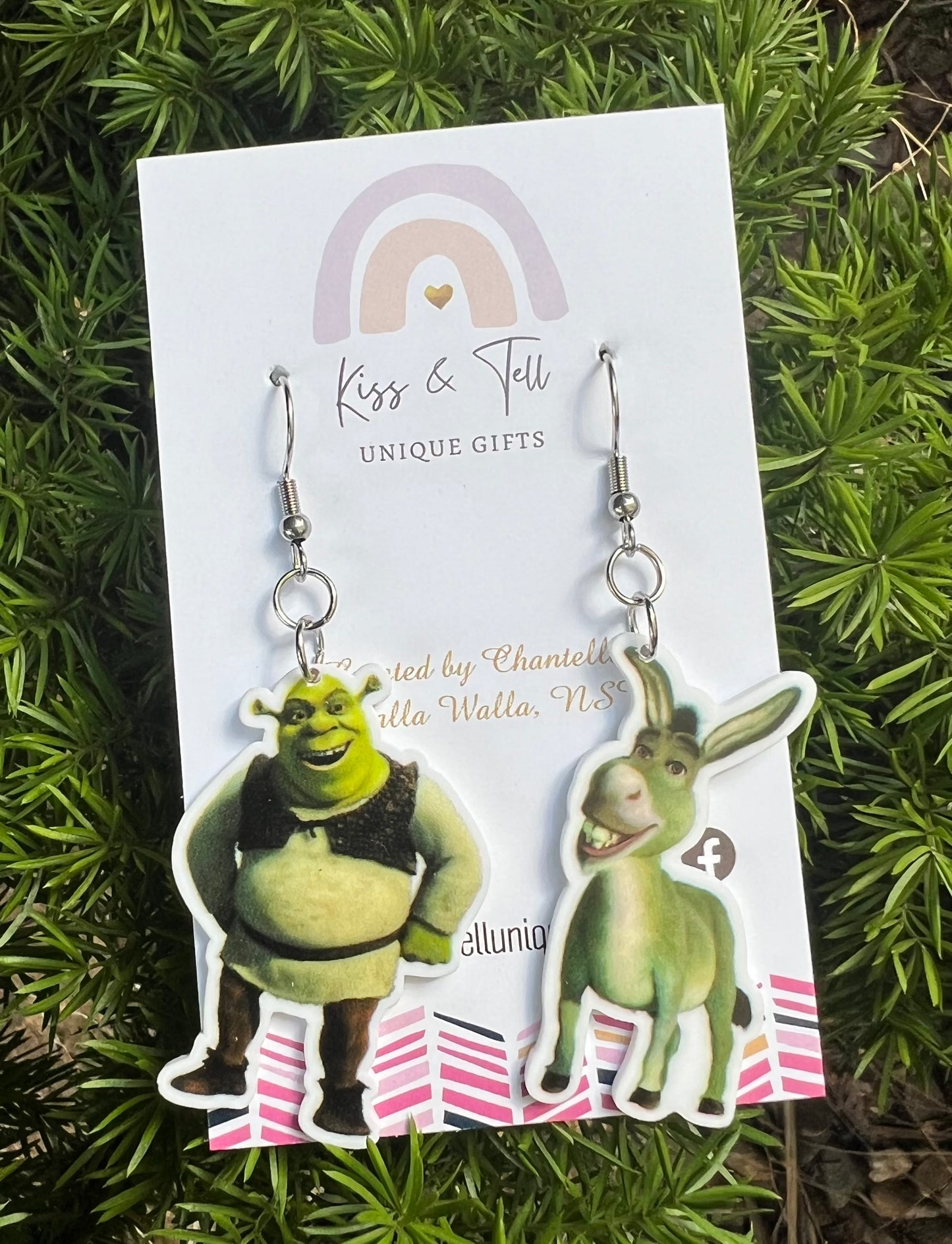 Shrek Character Dangle Earrings