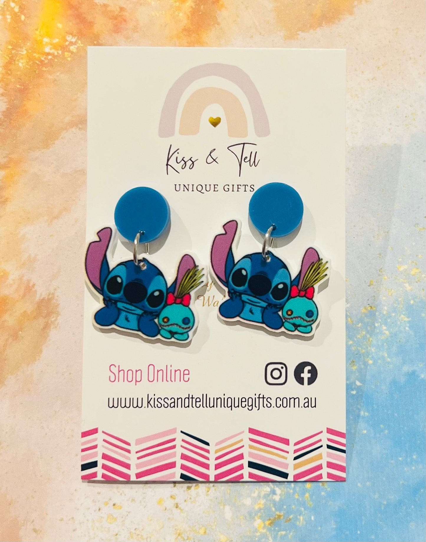 Stitch Character Smaller Dangle Earrings