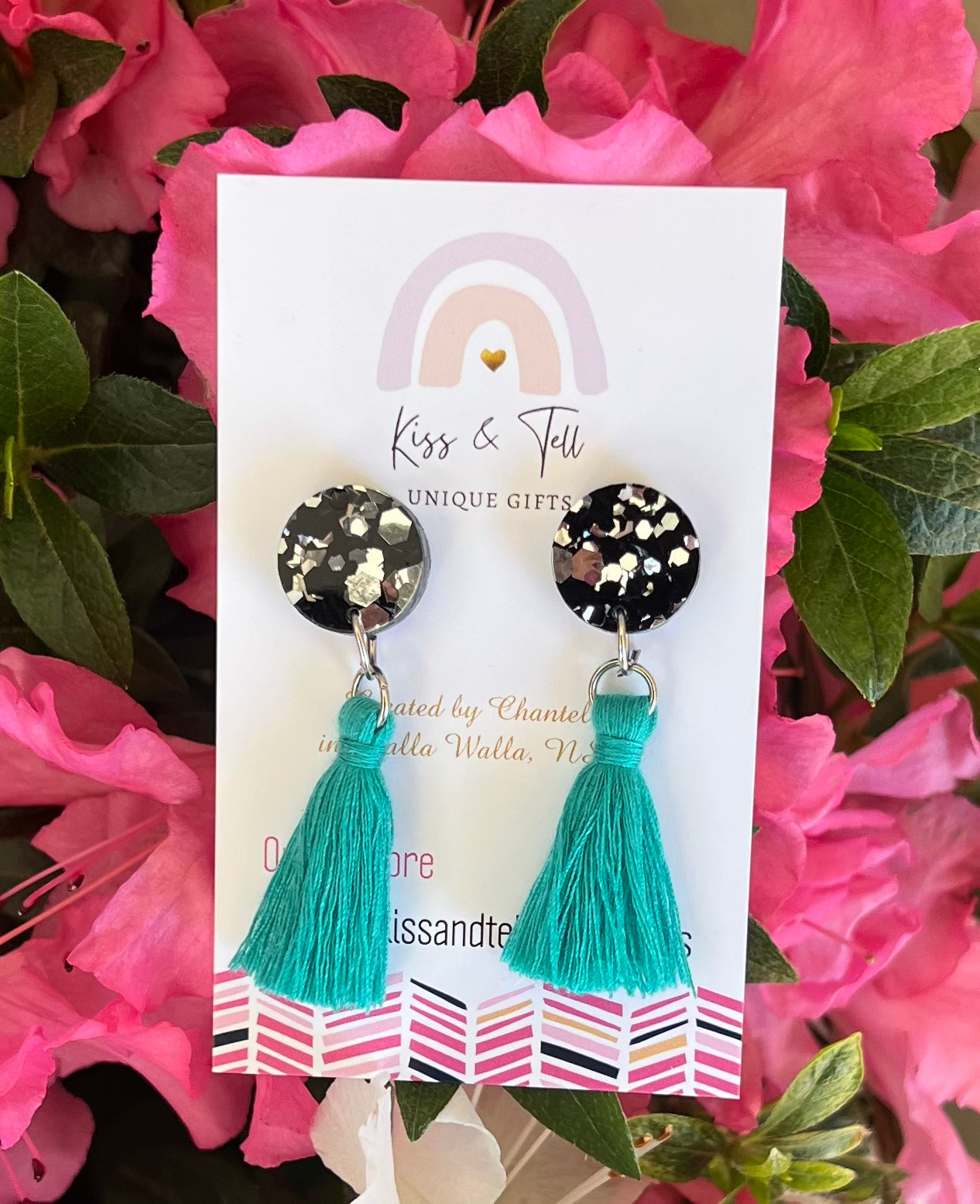 Turquoise Tassel Drop Earrings