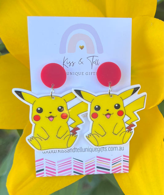 Pikachu Pokémon Dangle Earrings