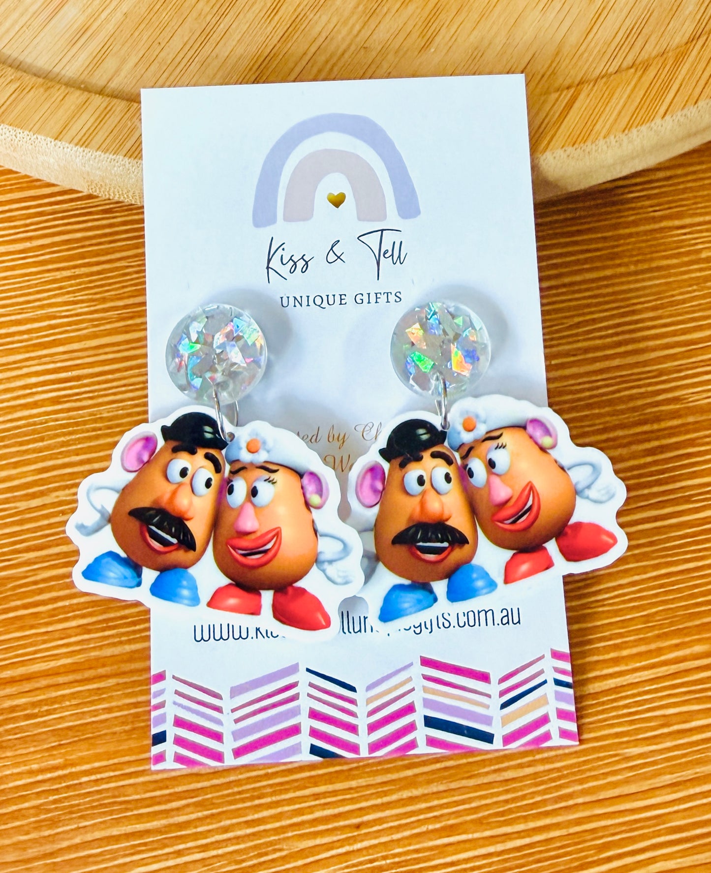 Cute Potato Couple Dangle Earrings