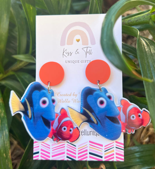 Dory & Marlin (Nemo) Dangle Earrings