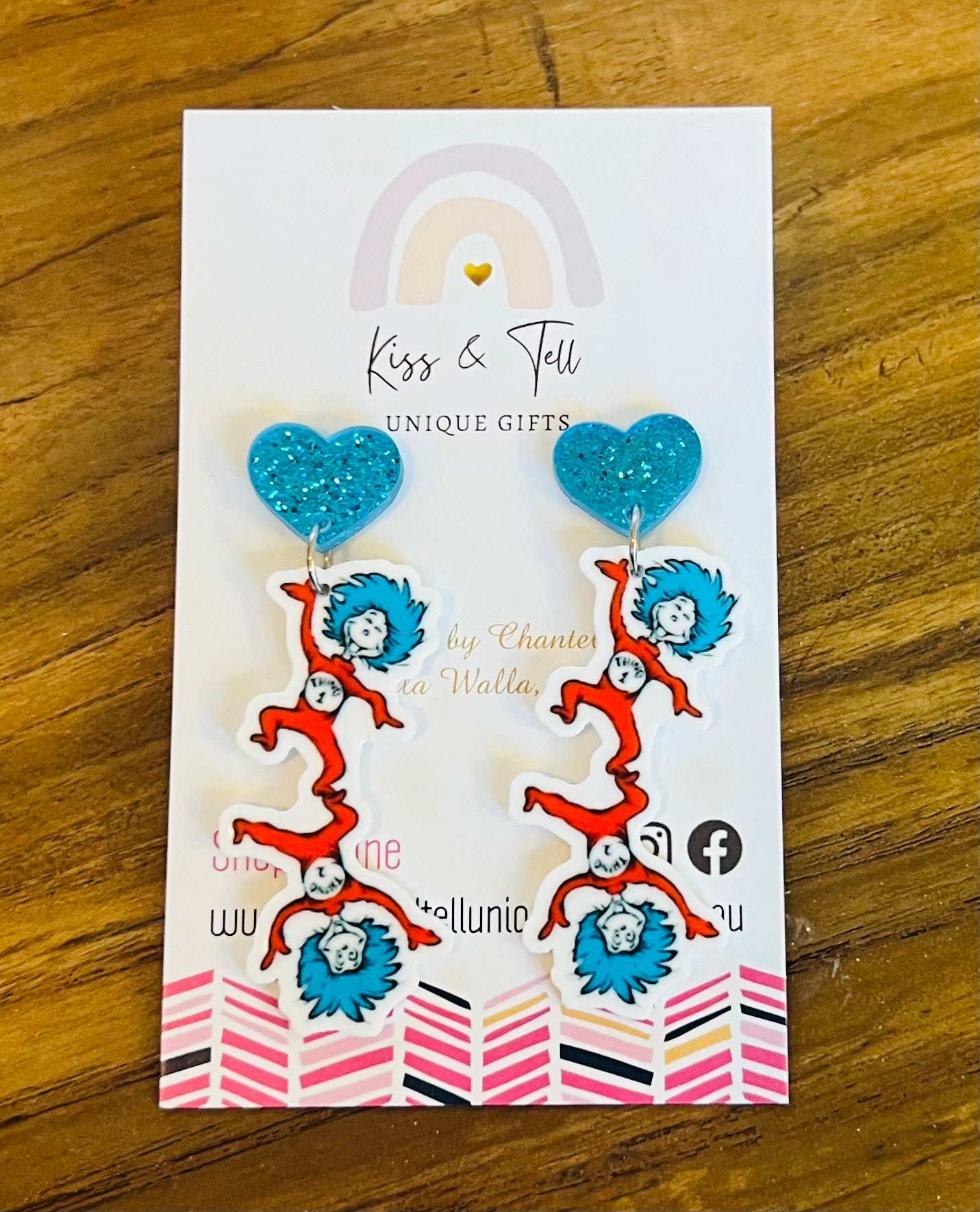 Thing 1 & Thing 2 Dangle Earrings