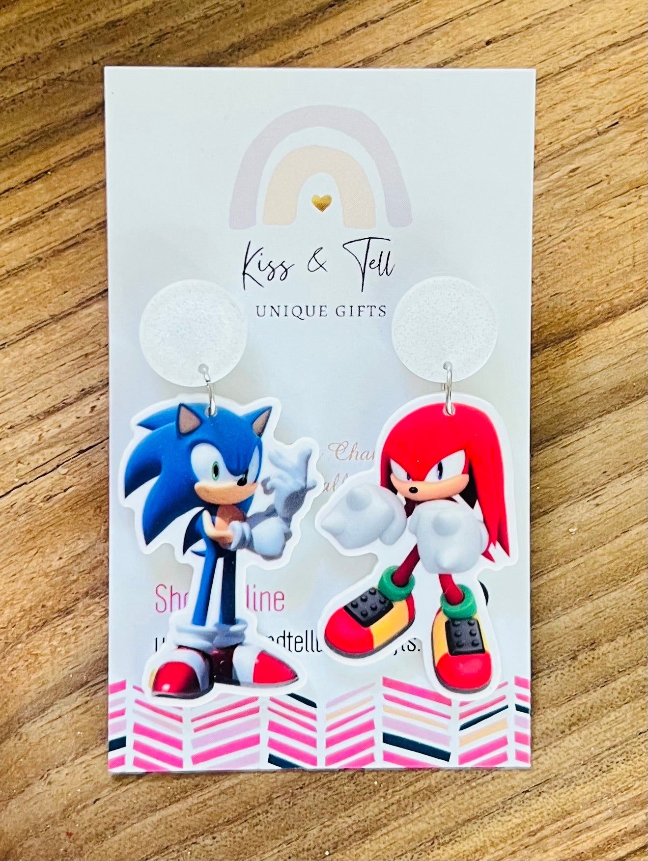 Sonic & Knuckles Dangle Earrings