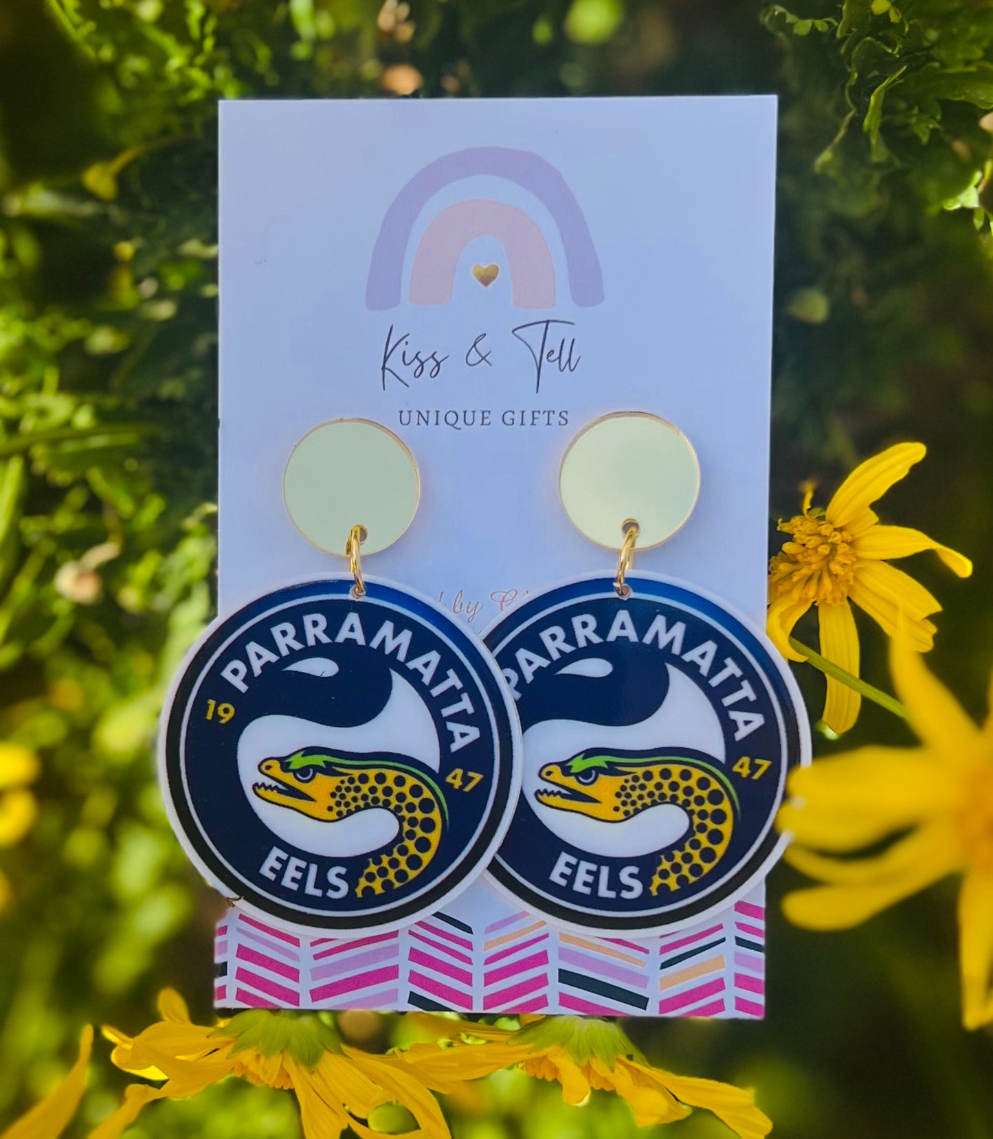 NRL Eels Team Dangle Earrings