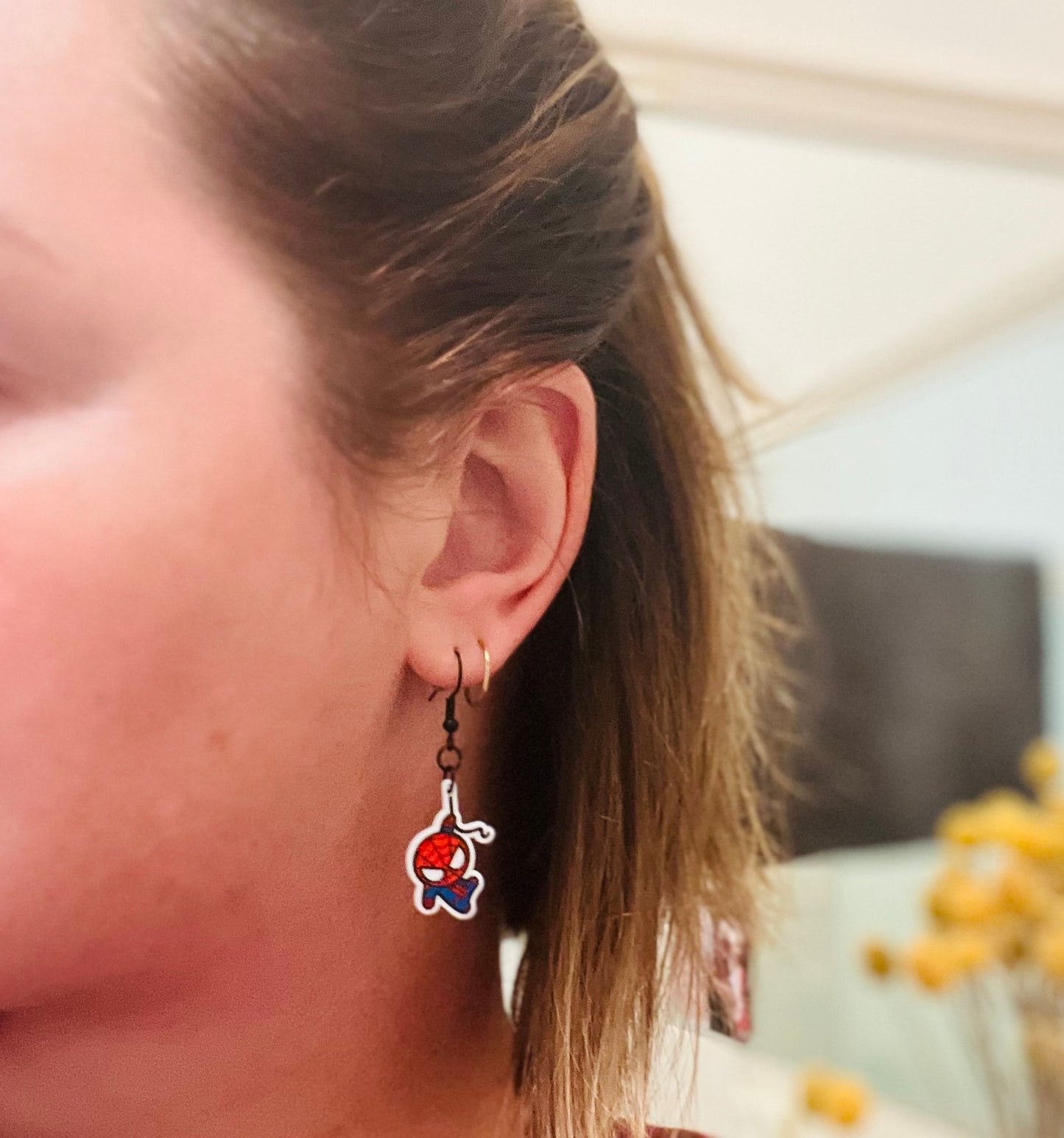 Spider-Man Dangle Earrings