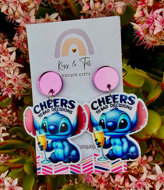 Stitch Cheers Dangle Earrings