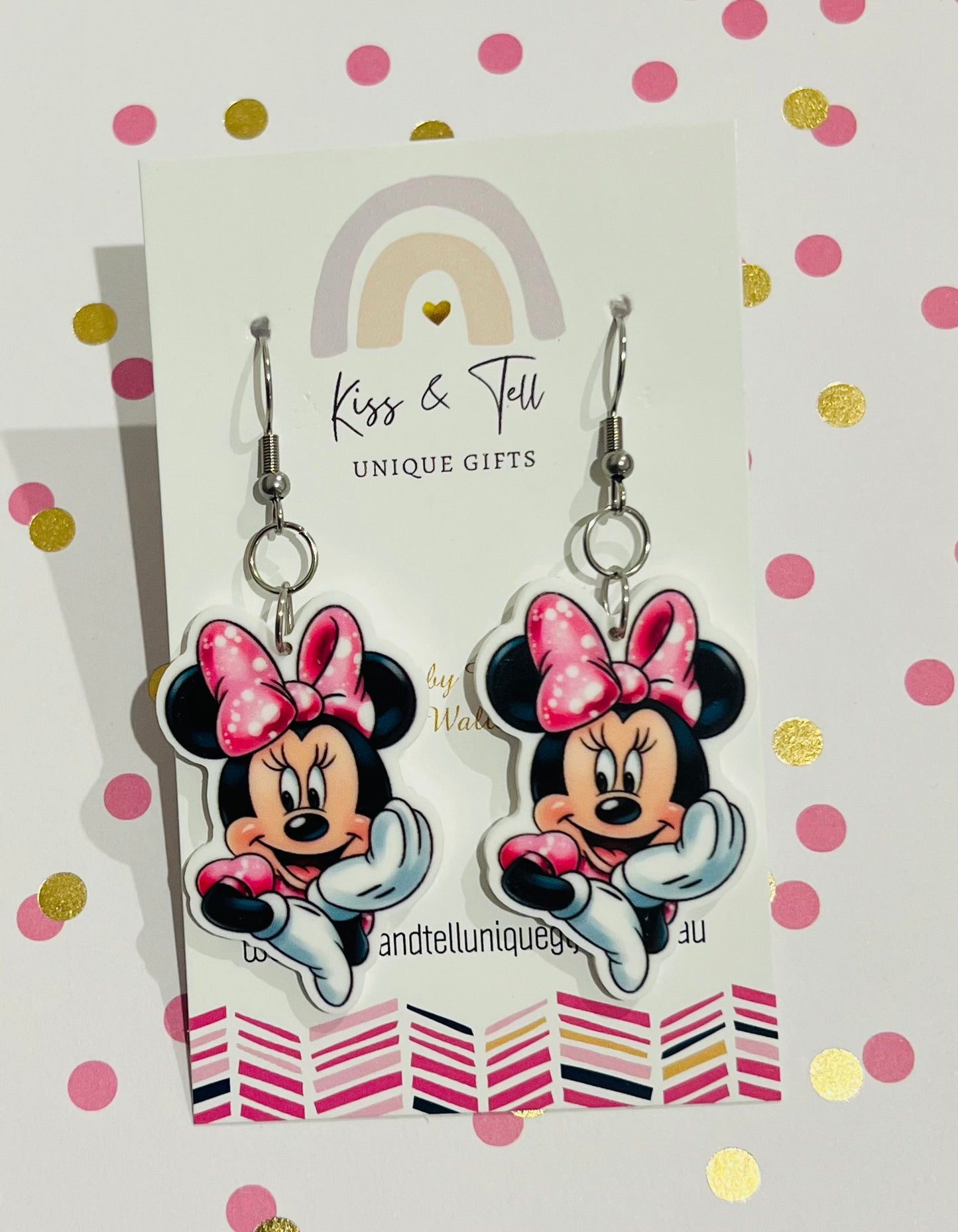 Mickey & Minnie Dangle Earrings