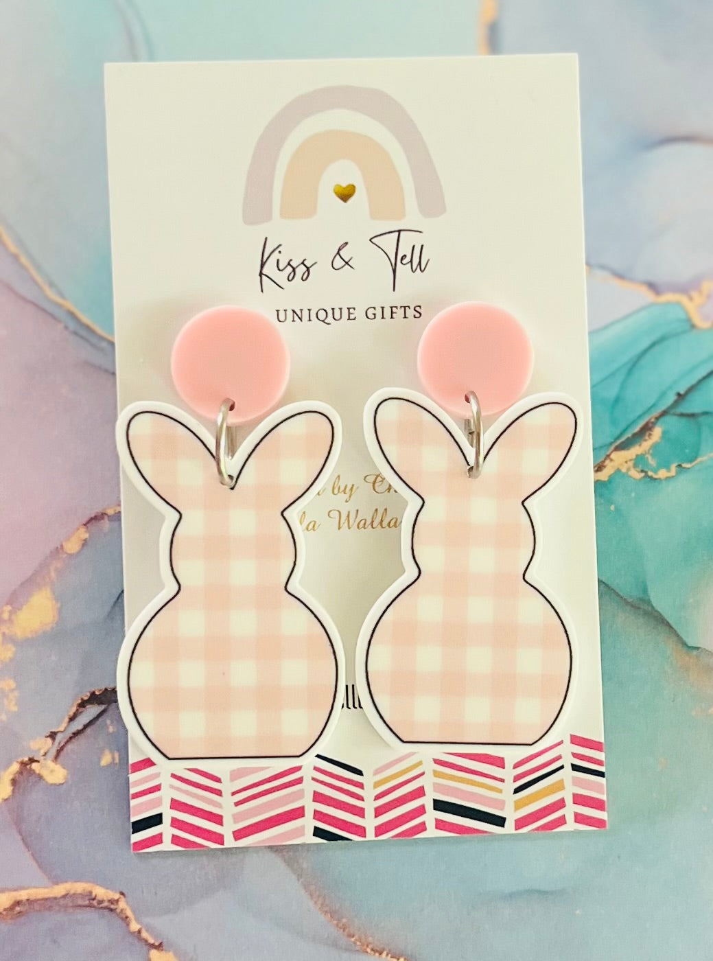 Pastel Bunny Dangle Earrings