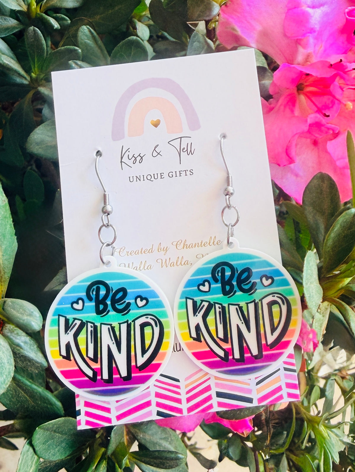 Be Kind Statement Dangle Earrings