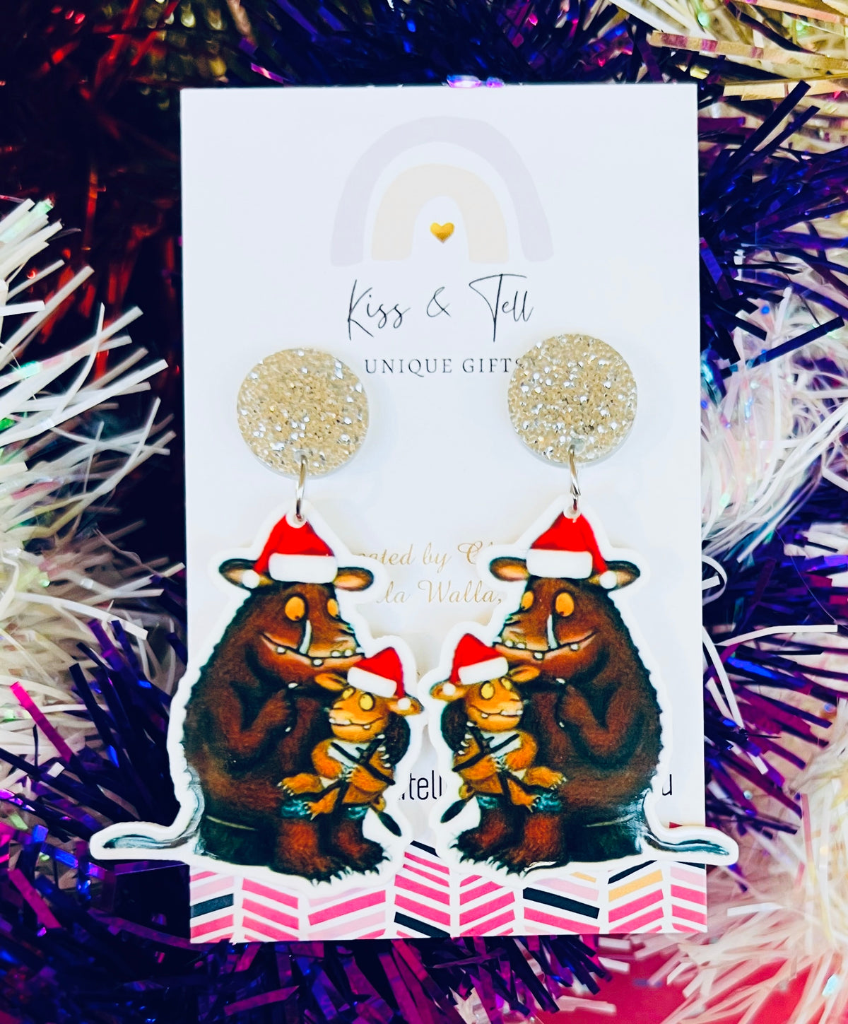 Christmas Gruffalo Dangle Earrings