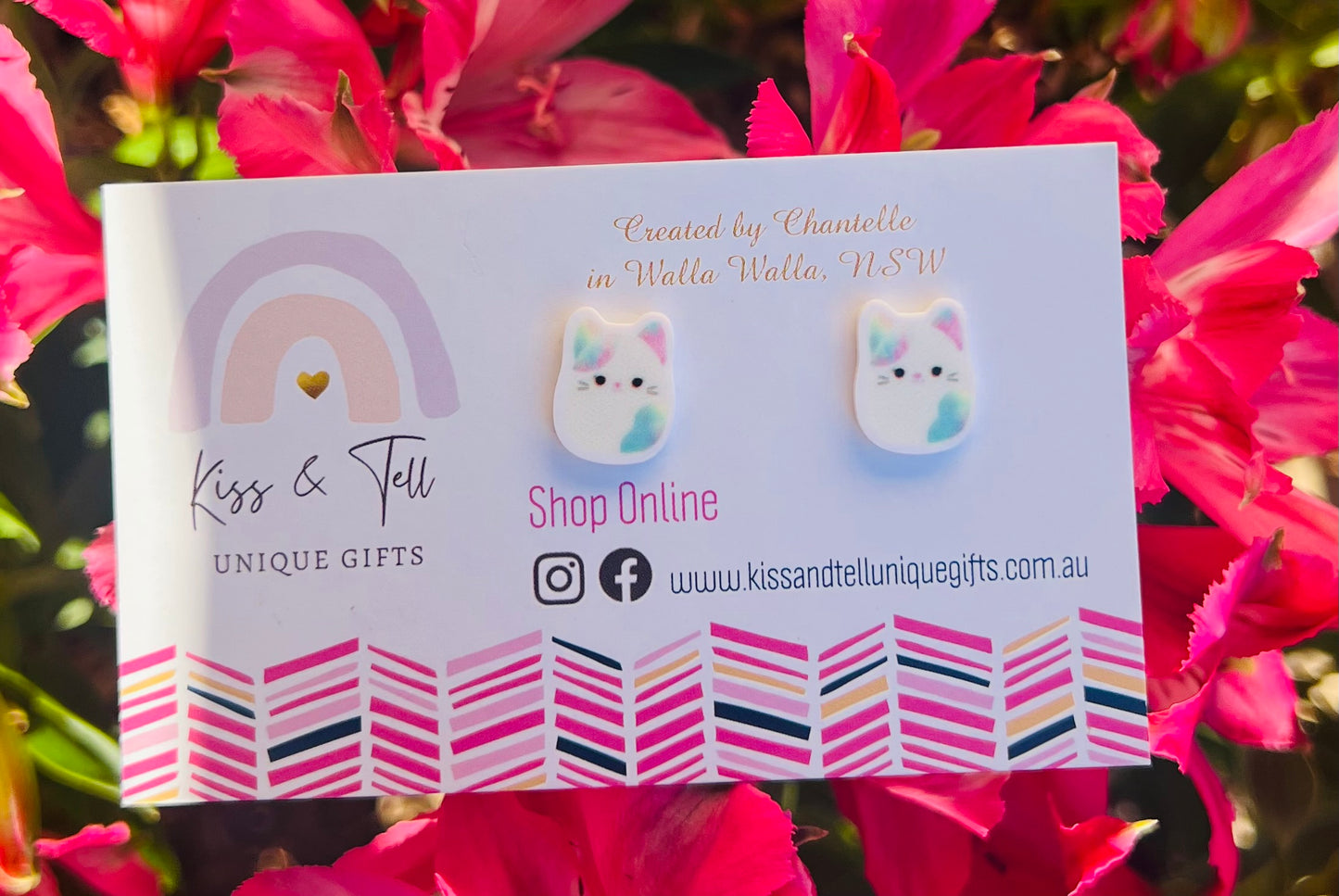 Squishmallow Kitten Stud Earrings