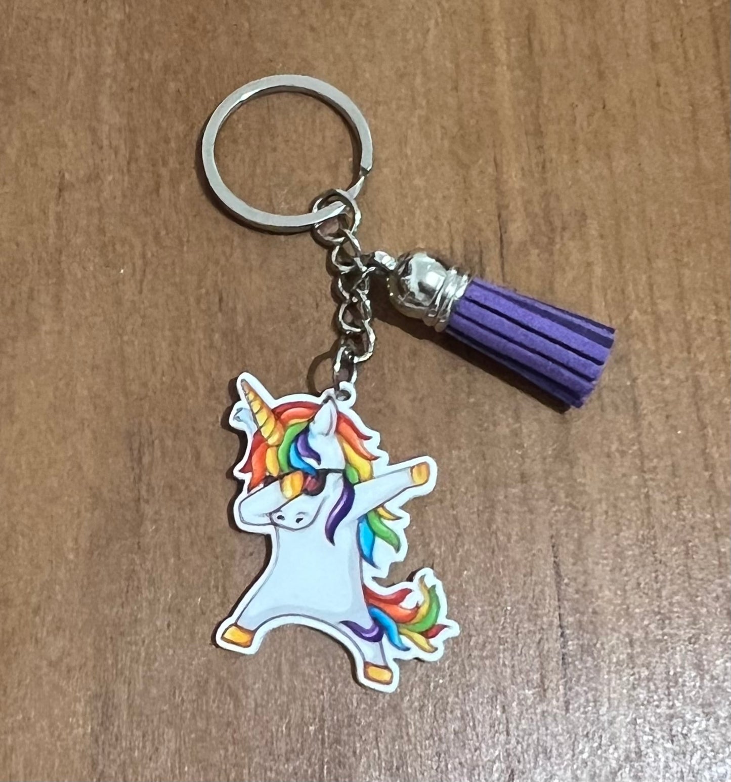 Unicorn Keyring with Tassel