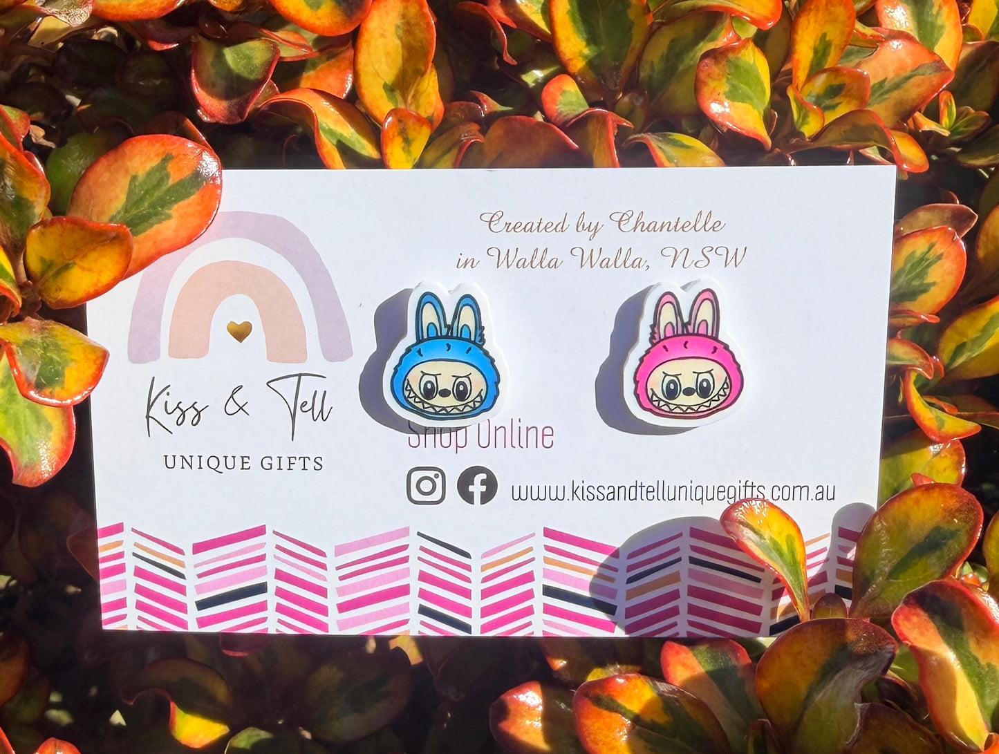 Monster Face Stud Earrings