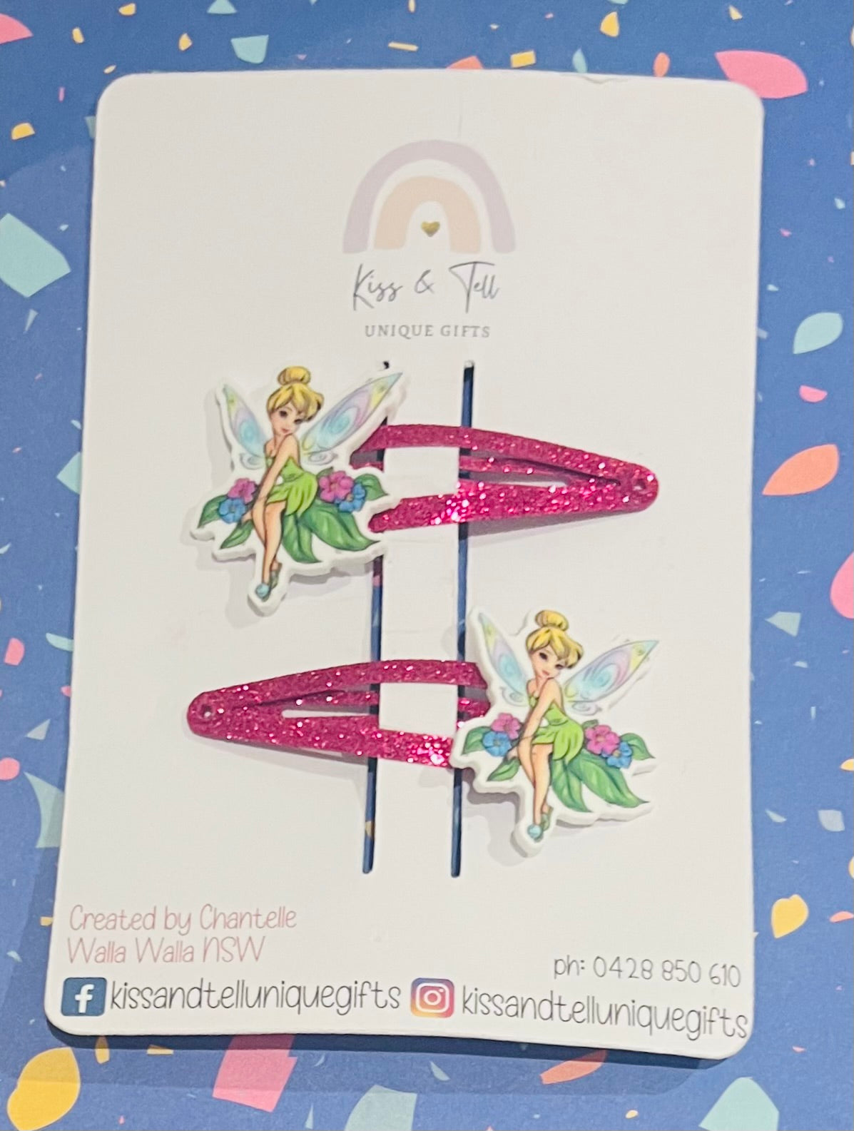 Tinker Bell Fairy Hair Clip Set