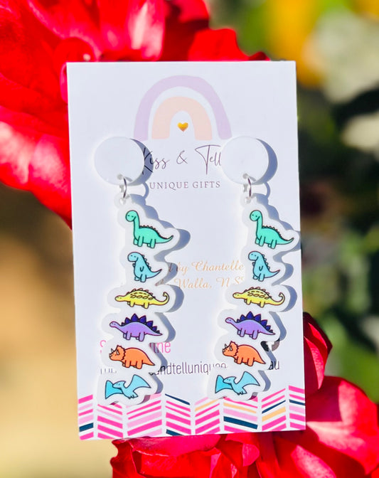 Cute Dinosaur Dangle Earrings