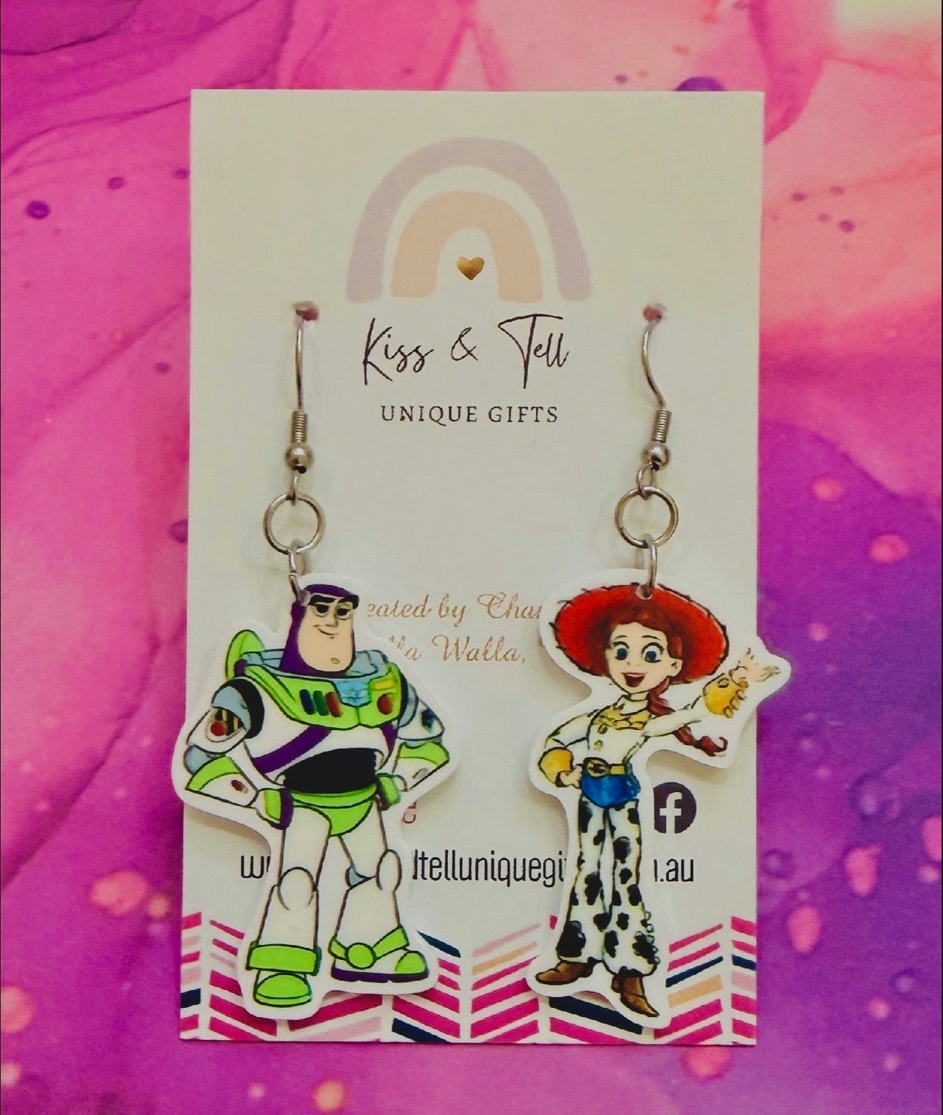 Toy Story Characters Dangle Earrings