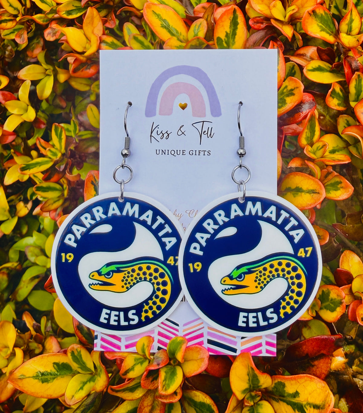 NRL Parramatta Eels Team Dangle Earrings