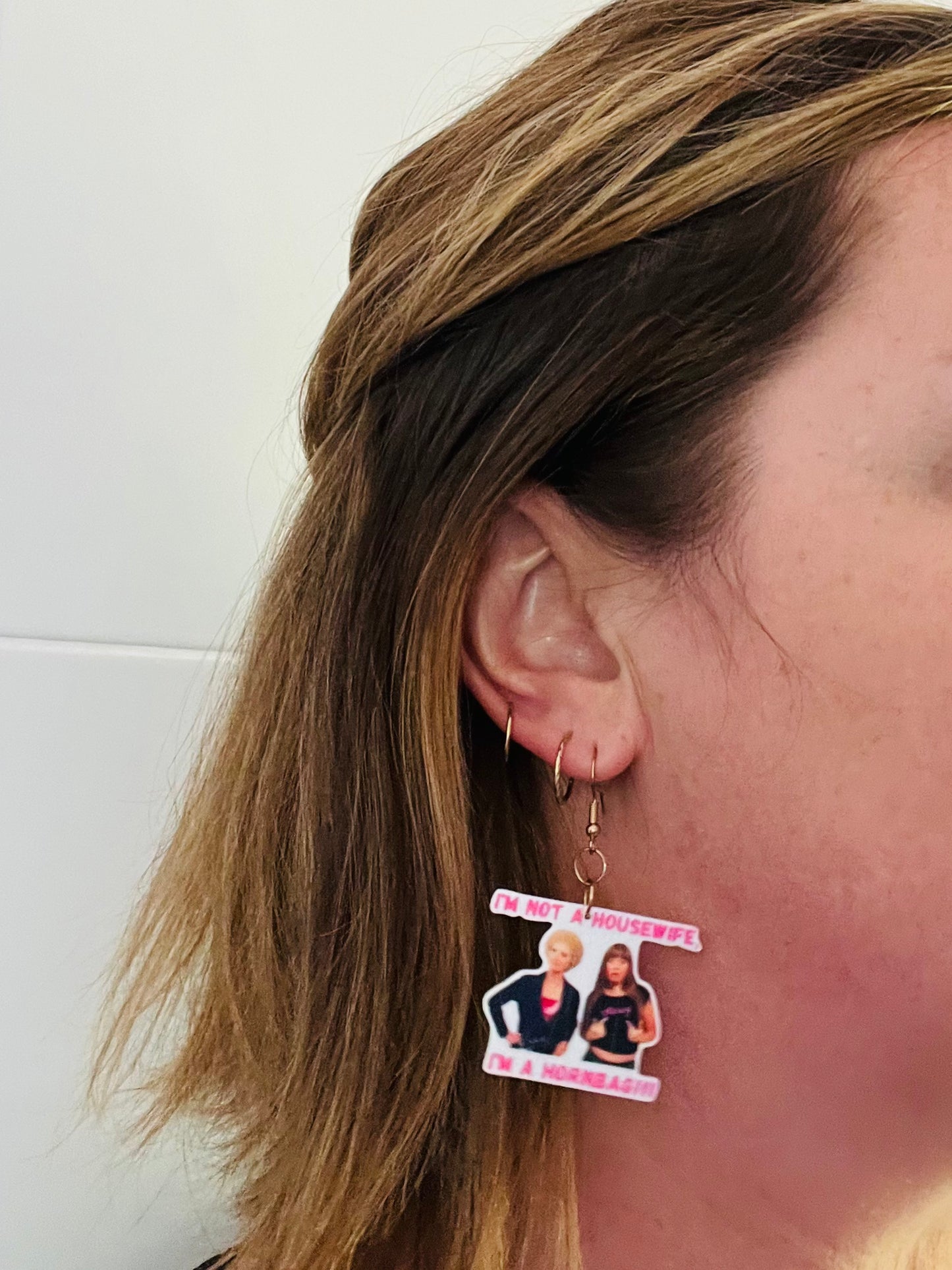 Funny Kath & Kim Dangle Earrings