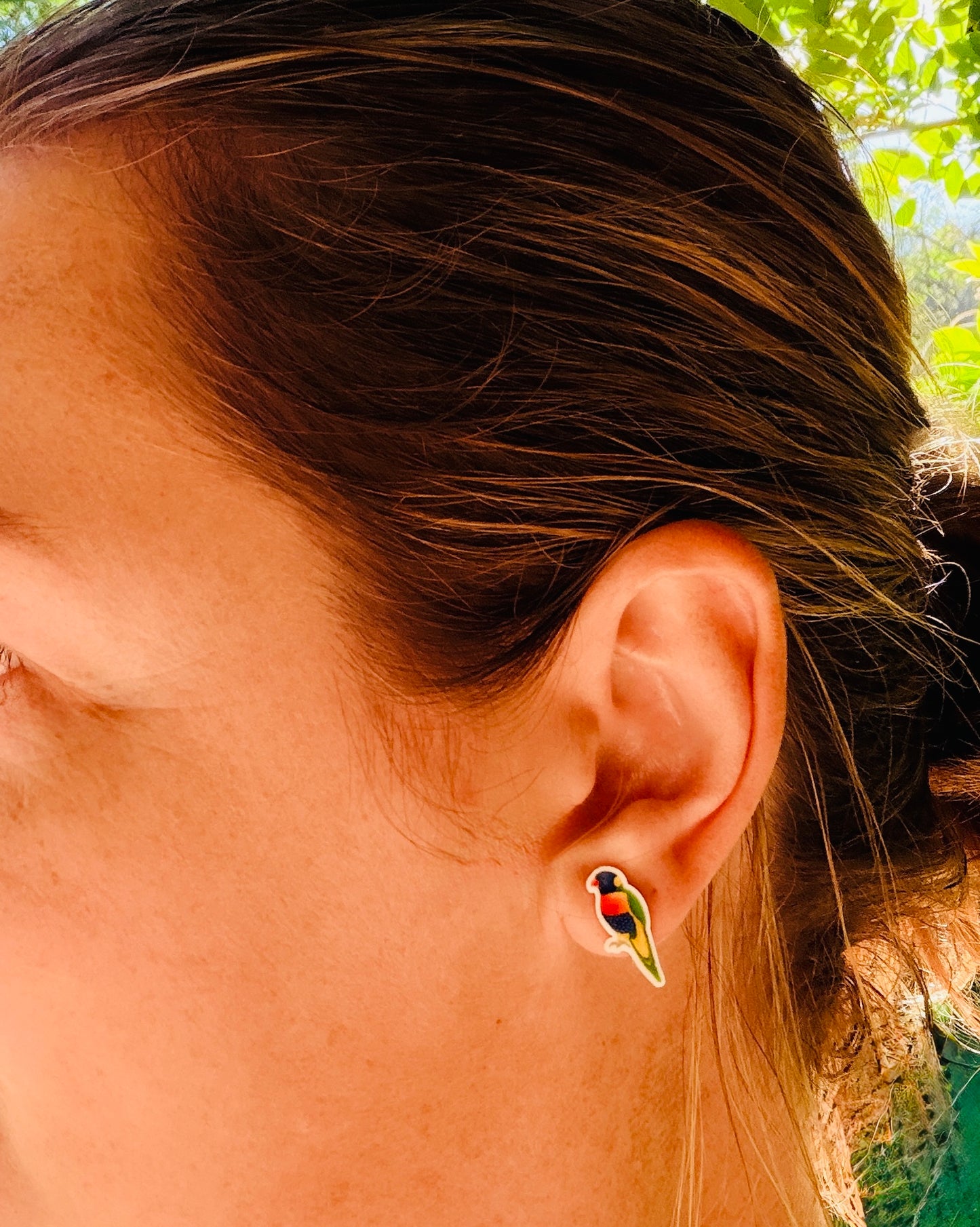 Parrot Bird Stud Earrings