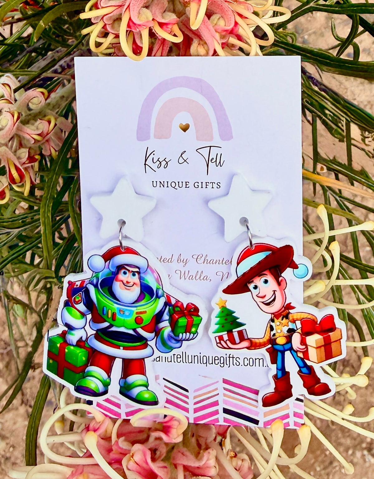 Buzz & Woody Toys Christmas Dangle Earrings