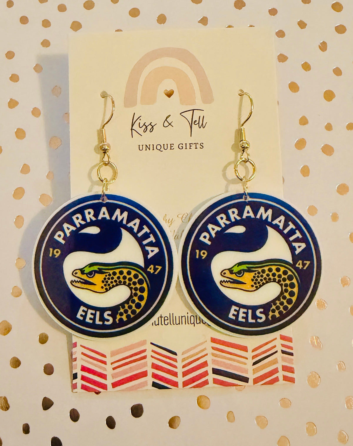 NRL Parramatta Eels Team Dangle Earrings